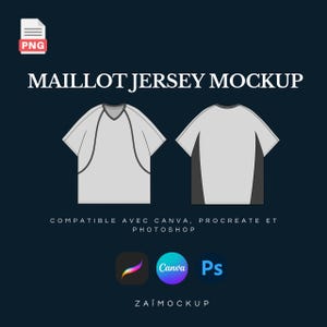 Maqueta de camiseta - Maqueta de camiseta de fútbol vectorial - Maqueta de ropa de calle Procreate - Maqueta vectorial