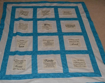 Family Inspirational Quilt