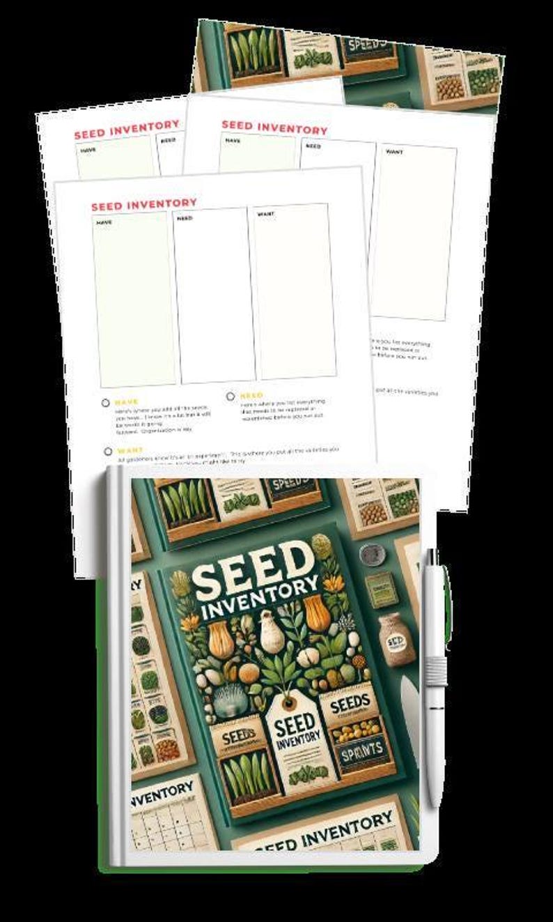 Seed Inventory Tracker | Garden Planning Organizer | Track Seeds Have ...