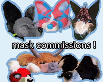Animal mask commissions :)