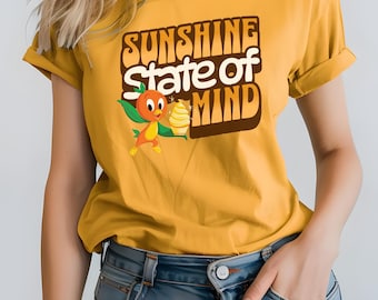Disney T-shirt oranje vogel, Disney T-shirt oranje vogel, vintage T-shirt oranje vogel, T-shirt oranje vogel, retro Disney shirt oranje vogel