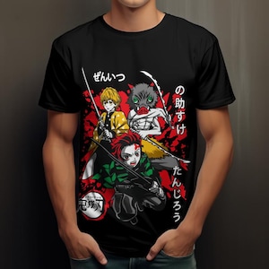 Anime Shirt Demon Slayer Anime T-Shirt for Men All Size Unisex Shirt