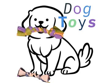 Handmade Fleece Dog Tug Toy | Braided Rope Toy for Dogs | Durable & Soft Chew Toy | 6&quot;–35&quot; Length | Fun Interactive Dog Toy