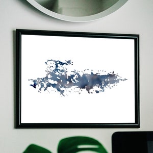 ANY Lake Print | Lake Map | Lake Art | Modern Wall Art | Custom Lake Poster | Lake Decor | Art Print