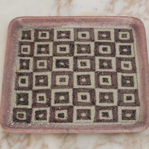 Guido Gambone Square Ceramic Tray image 2