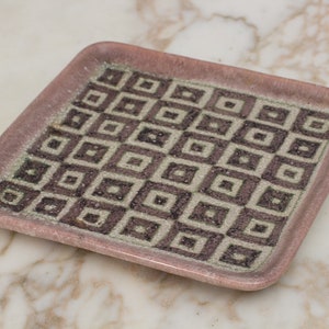 Guido Gambone Square Ceramic Tray image 4