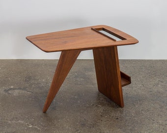 Jens Risom Walnut Magazine Table