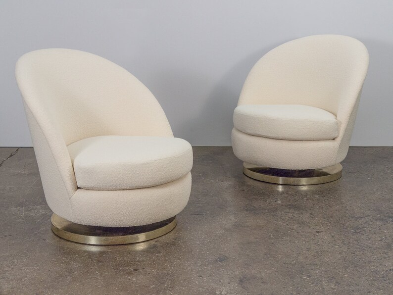 Milo Baughman Swivel Lounge Chairs image 7