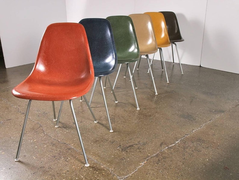 Original Eames Fiberglass Shell Chairs Miller - Etsy Denmark
