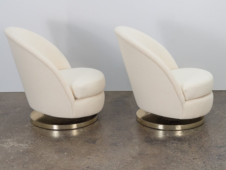Milo Baughman Swivel Lounge Chairs image 4