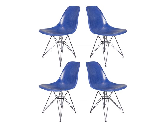 Original 1960s Eames for Herman Miller Ultramarine Blue Original 1960s Eames for Herman Miller Ultramarine Blue