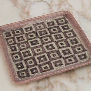 Guido Gambone Square Ceramic Tray image 5