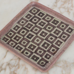 Guido Gambone Square Ceramic Tray image 1