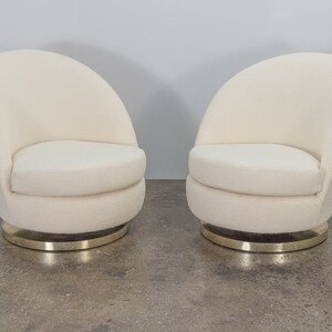 Milo Baughman Swivel Lounge Chairs image 6