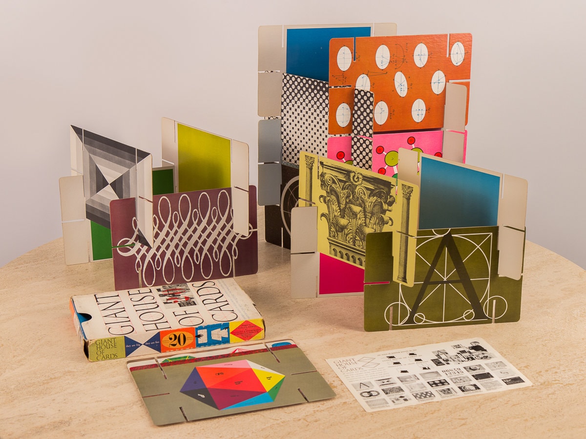 Original Vintage 1950s Eames Giant House of Cards - Etsy