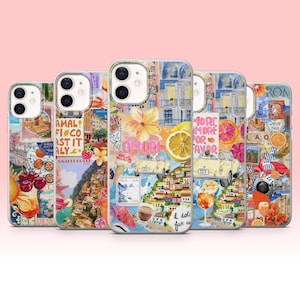 Venice florence art Phone Case Italy aesthetic collage for iPhone 16e, 15, 14, 13, 12, 11, Google Pixel 9 Pro, 8, 7A, Samsung S25 edge