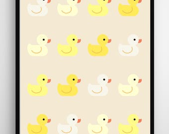 Rubber Duck Wall Art, Playroom Decor (Digital Download)