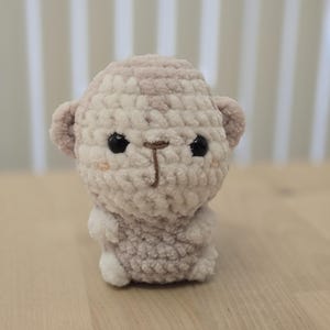 Gehäkelter Affe Plushie, niedlicher Affe Plüsch