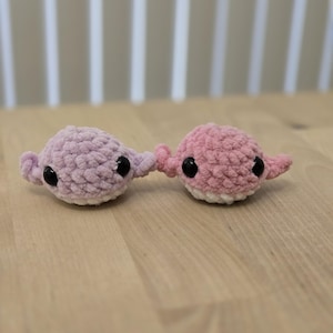 Baby Whale Plushie, Crochet Baby Whale Plush, Baby Whale Keychain