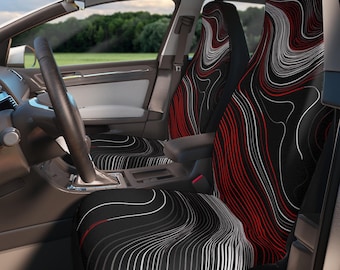 Custom Car Seat Covers, Seamless Pattern, Universal Fit, Set of 2
