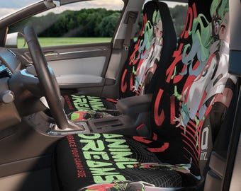 Autostoelhoezen met kawaii-anime: Otaku-interieur - Anime Dreams