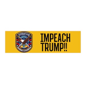 Impeach Trump Bumper Stickers | Political Expression, Car Decor, Rally Support, Activism Emblems, Gift for Advocates