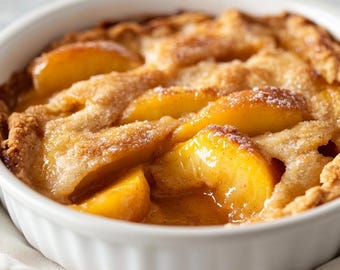 Hausgemachte Pfirsich Cobbler Rezept (PDF)