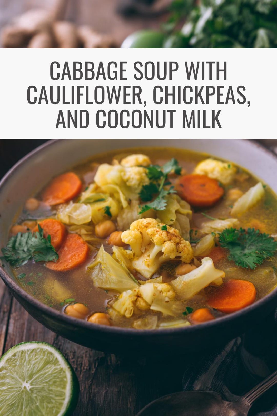 Receta imprimible de sopa de repollo con coliflor y garbanzos ...