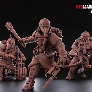Death Division Kill Squad  | 3d Printed Tabletop Miniatures