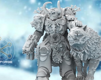 Asgardian Knights Commander Valen | 3d Printed Tabletop Wargame Miniature
