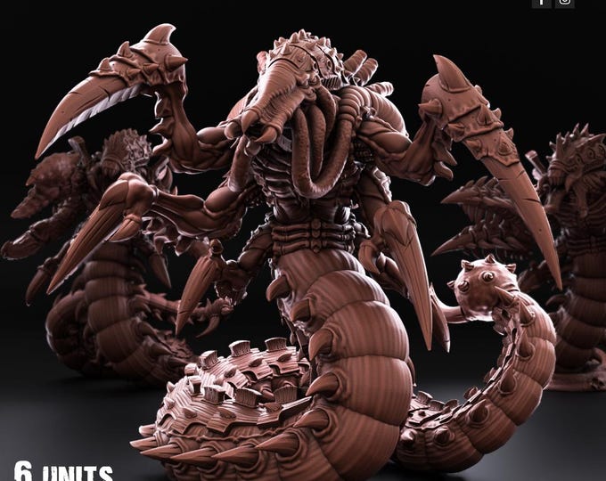 Featured listing image: Swarnids Kill Squad | 3d Printed Tabletop Miniatures