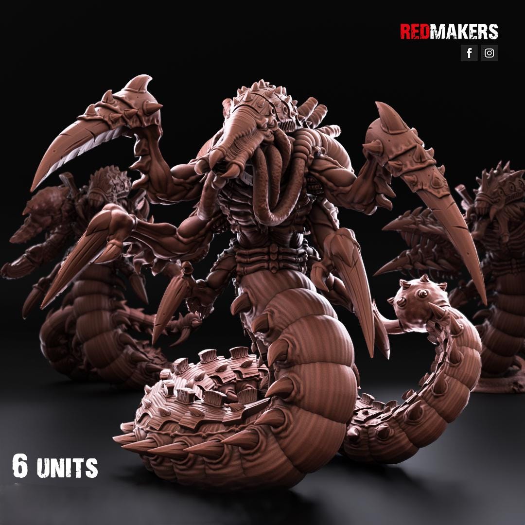 Swarnids Kill Squad | 3d Printed Tabletop Miniatures