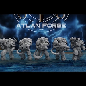 Asgardian Knights Demolishers | 3d Printed Tabletop Wargame Miniatures
