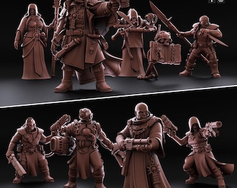 Inquisition Kill Squad | 3d Printed Tabletop Miniatures