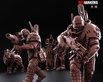 Lawbringers Kill Squad | 3d Printed Tabletop Miniatures