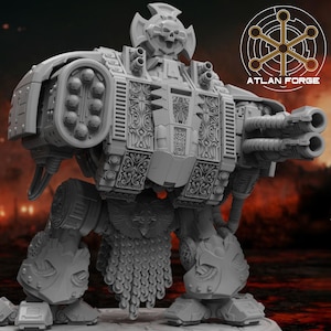 Templar Crusader Dreadnought | 3d Printed Tabletop Miniatures