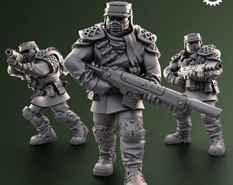 32 man Sunscorch Regiment Guard Squad | 3d Printed Tabletop Miniatures