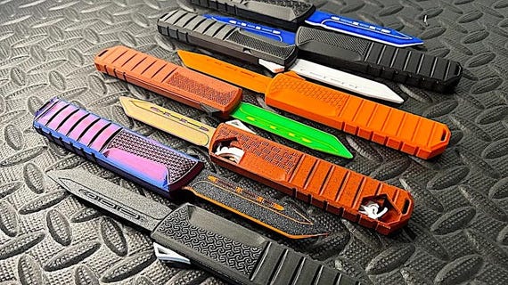 3D Printed Safisfying Fidget Toy OTF Knife Switch Blade
