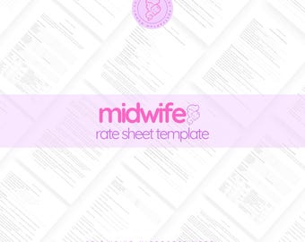 Midwife Rate Sheet Template (Editable Microsoft Word Document)