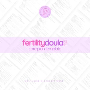 Fertility Doula Care Plan Template: Client Planning Form (Digital Download)