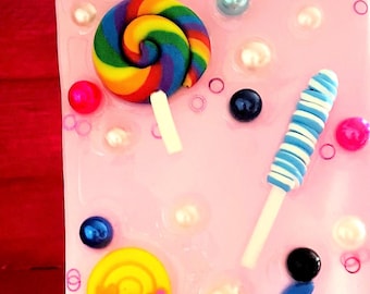 Handmade Stitch iPhone 16 Pro Max Case | Kawaii Glitter Pearl Charms