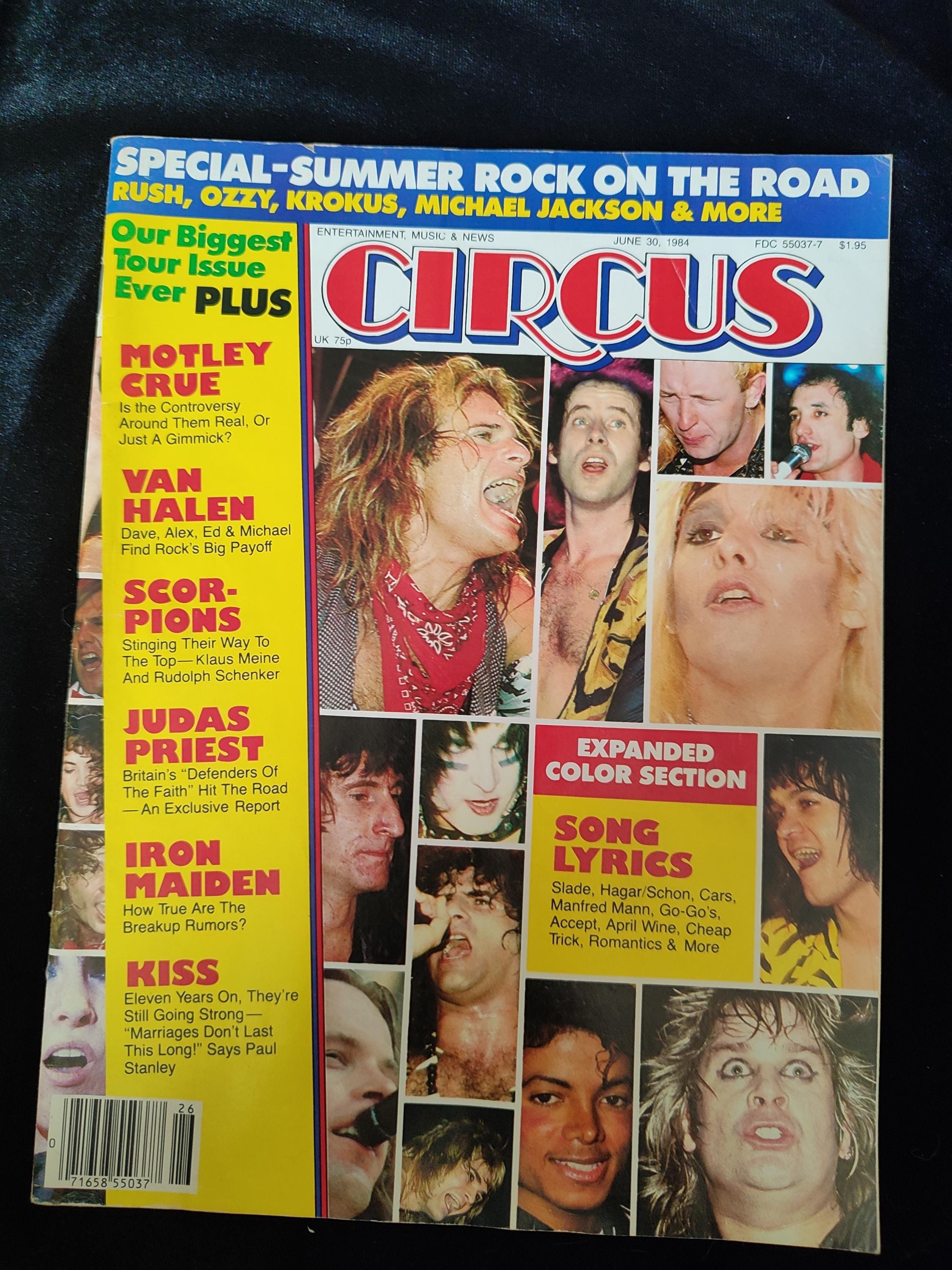 と Vintage CIRCUS MAGAZINE June 30 1984 - Etsy