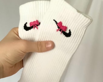 Nike Crew Kokett Bogen Stickerei Socken
