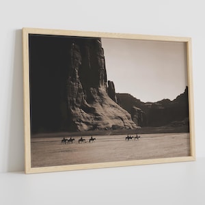 Monument Valley Cowboy Print: Black and White Western Photography (Digital Download)