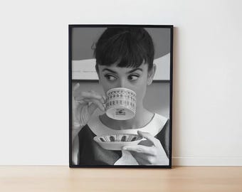 Audrey Hepburn Canvas Art: Breakfast at Tiffany's - Elegant Movie Poster