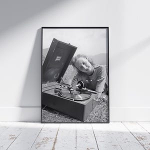 Vintage Vinyl Record Print: Retro Mid-Century Modern Wall Art (Digital Download)