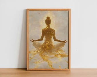 Zen Meditation Canvas Print: Minimalist Yoga Wall Art