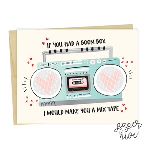 Se tu avessi un boombox ti farei una carta d'amore mixtape, ti amo carta