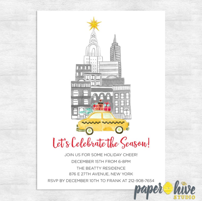 Invites Envelopes Coral Red Vintage Eat Drink Personalised
