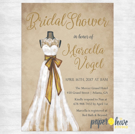 vestido de despedida de soltera invitación de la boda / novia | etsy